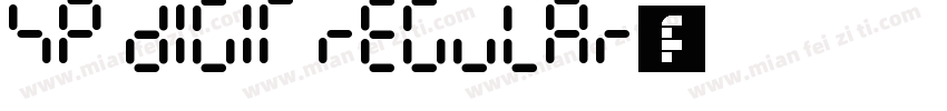 SP Digit Regular字体转换